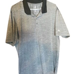 Adidas‎ Men's Heathered Gray Polo with Collar